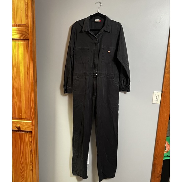 Dickies Long-Sleeve Coveralls, Mechanics Jumper, Black, Unisex Size XL - Picture 1 of 11